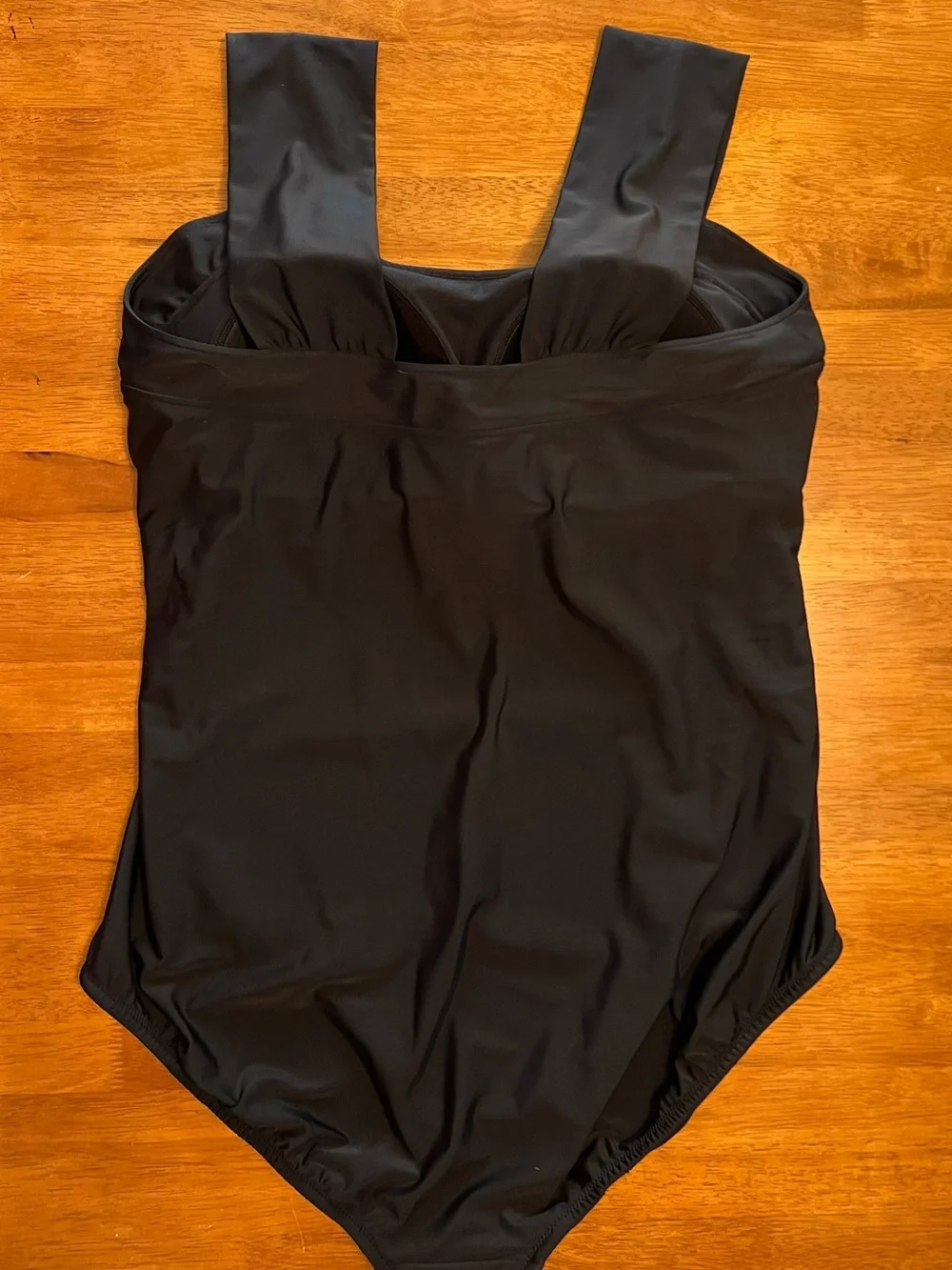 Coldwater Creek Black One-Piece Swimsuit with Wide Straps